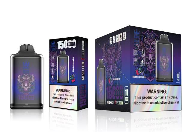 Vape Liquid 0664110 schwarzes Dracheneis - Bang Box s1-15000 Züge