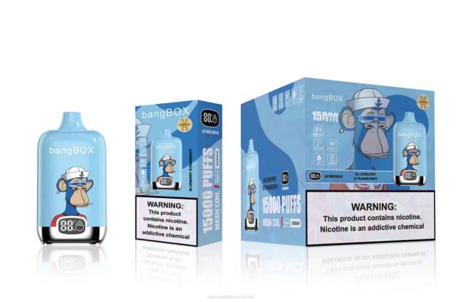 Vape Liquid 066438 Blaubeere Erdbeere - Bang Box 15000 Züge