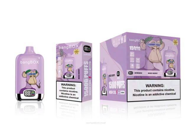 Vape Liquid 066441 gemischte Beere - Bang Box 15000 Züge