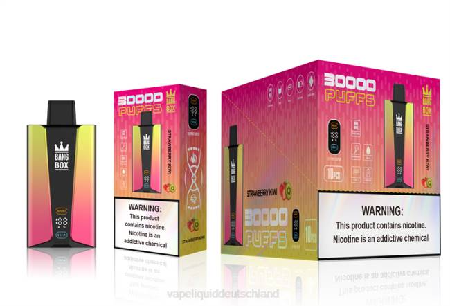 Vape Liquid 066474 Erdbeer-Kiwi - Bang Box 30.000 Züge intelligenter Bildschirm
