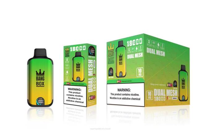Vape Liquid 066489 Mango-Pfirsich-Wassermelone - Bang Box 18000 Züge