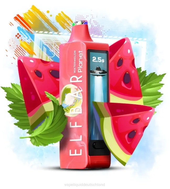 Vape Liquid 402J12 - Wassermelone Elf Bar Planet 25000