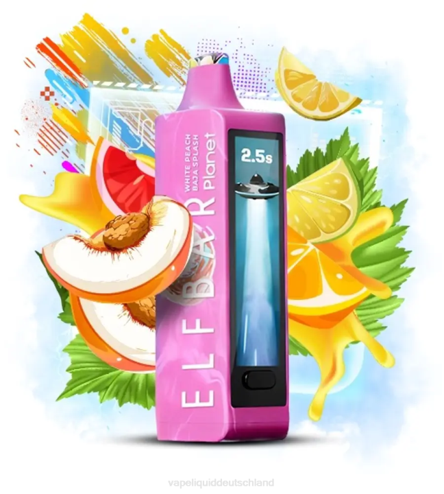 Vape Liquid 402J20 - Weißer Pfirsich-Baja-Spritzer Elf Bar Planet 25000