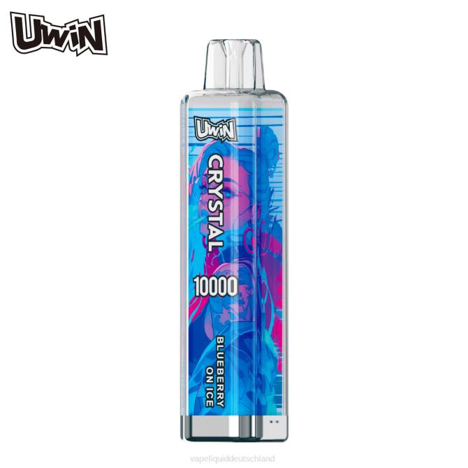 Vape Liquid Blaubeere auf Eis | UWIN CRYSTAL 10000 Einweg-Vapes 8LF24