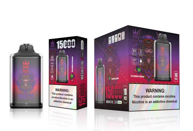 Vape Ohne Nikotin 0664111 Erdbeertraube - Bang Box s1-15000 Züge