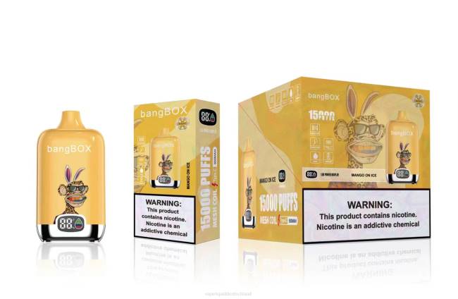 Vape Ohne Nikotin 066448 Mango auf Eis - Bang Box 15000 Züge