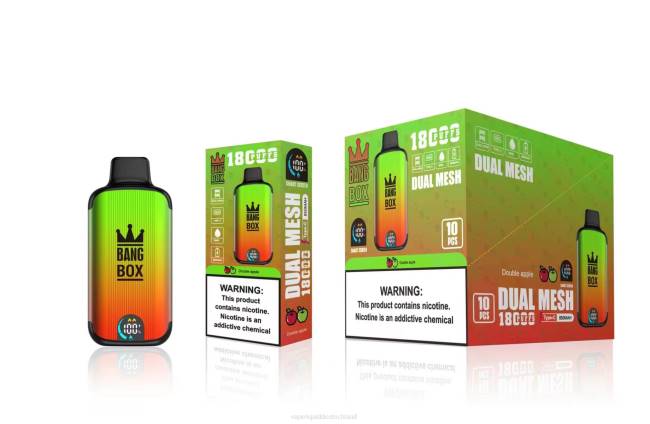 Vape Ohne Nikotin 066493 Doppelapfel - Bang Box 18000 Züge