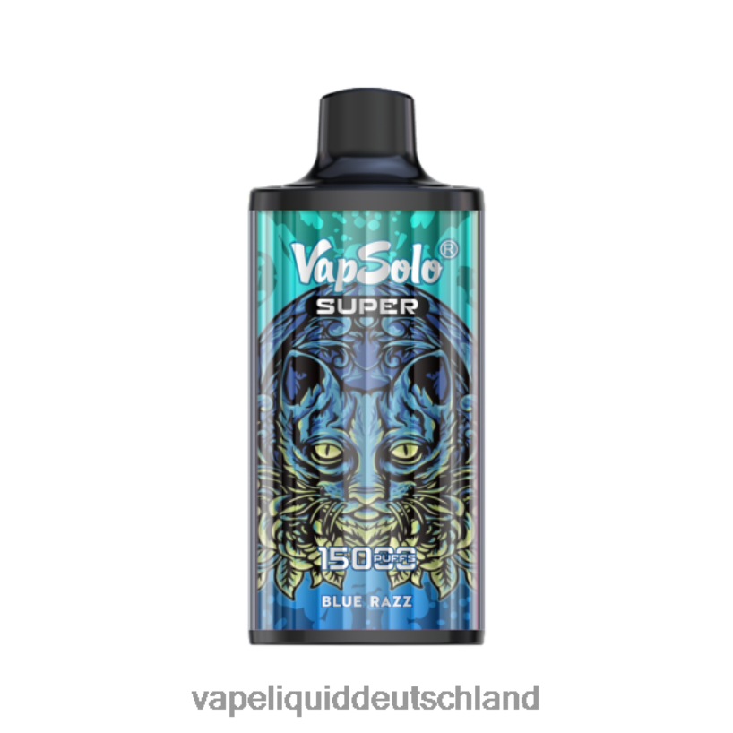 Vapsolo SUPER Einweg-Vapor Blauer Razz X068JX126 Vape Deutschland
