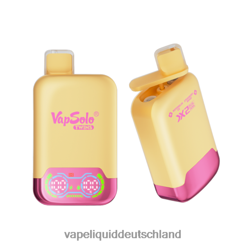 Vapsolo TWINS Einweg-Vapor Wassermeloneneis und Erdbeermango X068JX147 Vape Liquid