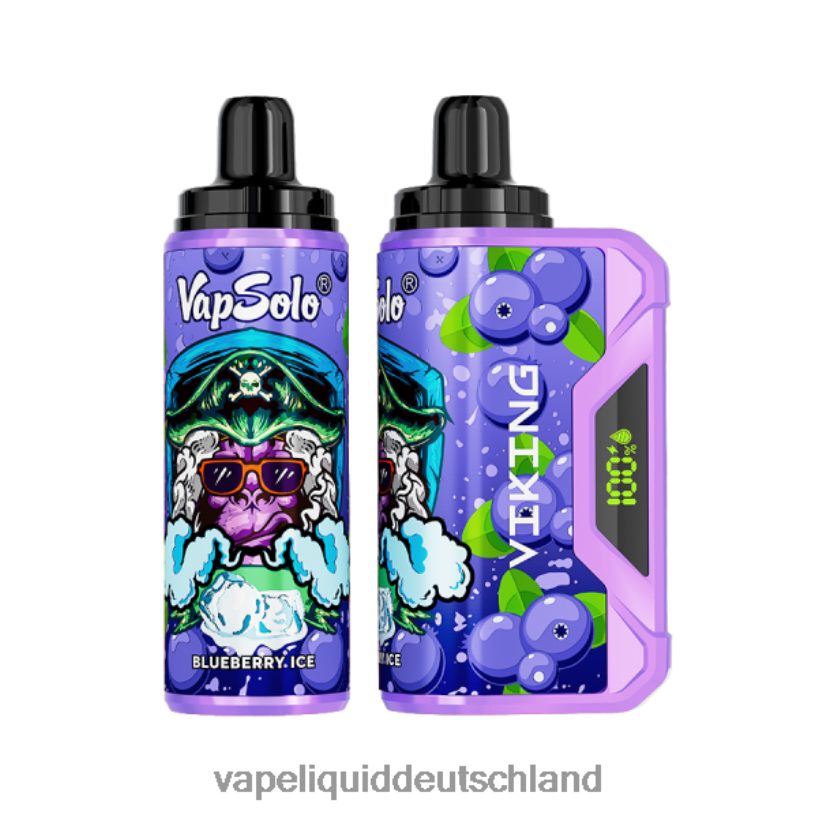 Vapsolo VIKING Einweg-Vapor Blaubeere X068JX148 Vape Ohne Nikotin