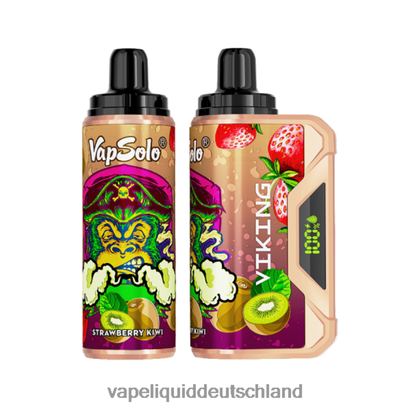 Vapsolo VIKING Einweg-Vapor Erdbeer-Kiwi X068JX156 Vape Deutschland