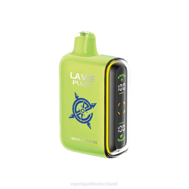 LF6X100 Vape Liquid - saures Apfeleis LAVIE PLUS 15000 Züge
