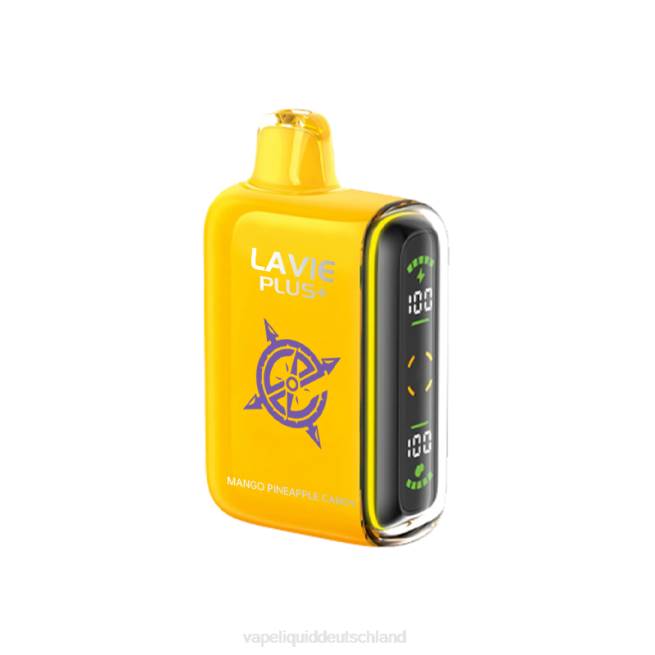 LF6X102 Vape Liquid - Mango-Ananas-Bonbons LAVIE PLUS 15000 Züge