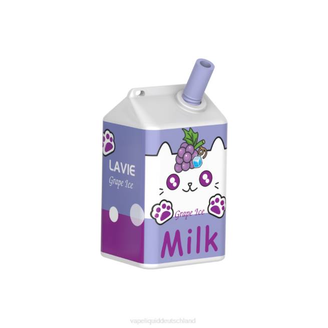 LF6X186 Vape Liquid - Traubeneis LAVIE MILK 7000 Züge