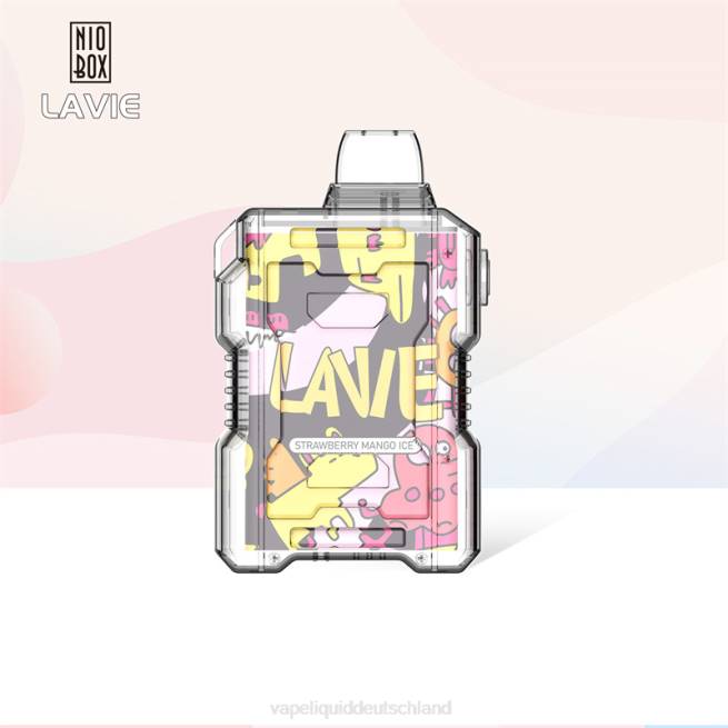 LF6X190 Vape Liquid - Erdbeer-Mango-Eis LAVIE NIO BOX 9000 Züge