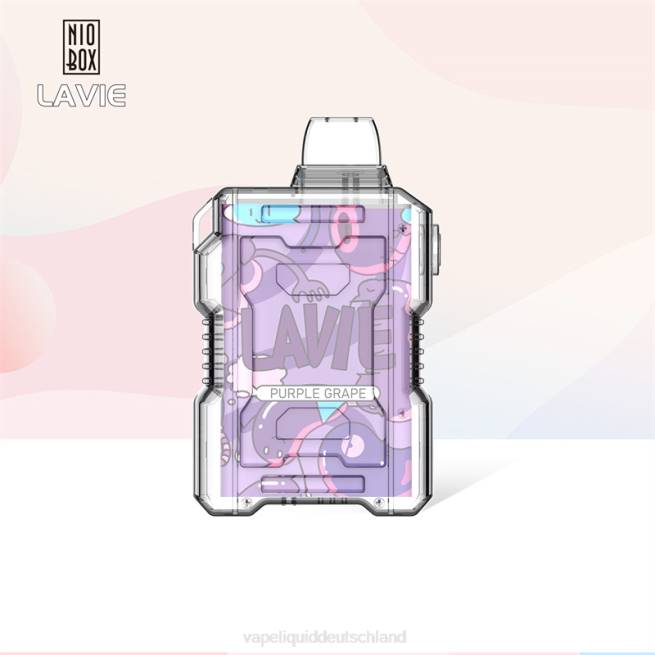 LF6X192 Vape Liquid - lila Traube LAVIE NIO BOX 9000 Züge