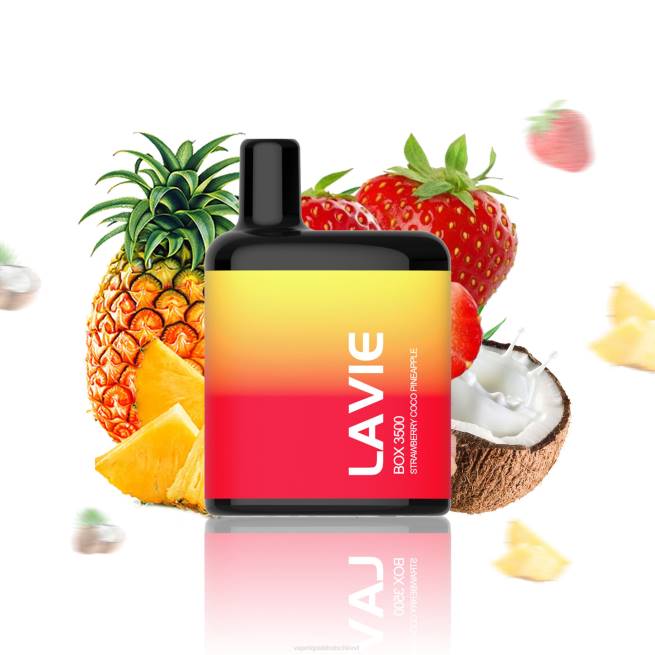 LF6X207 Vape Deutschland - Erdbeer-Kokos-Ananas LAVIE BOX 3500 Züge