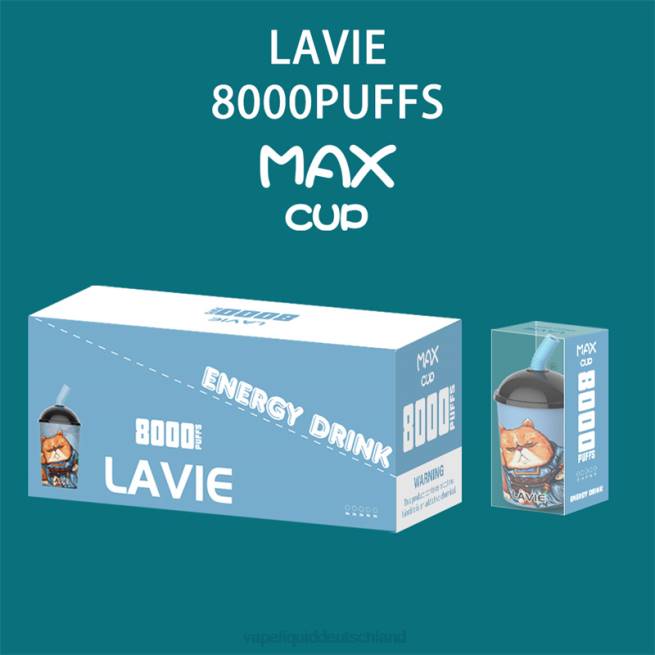 LF6X259 Vape Deutschland - Energy-Drink LAVIE Max Cup 8000 Züge