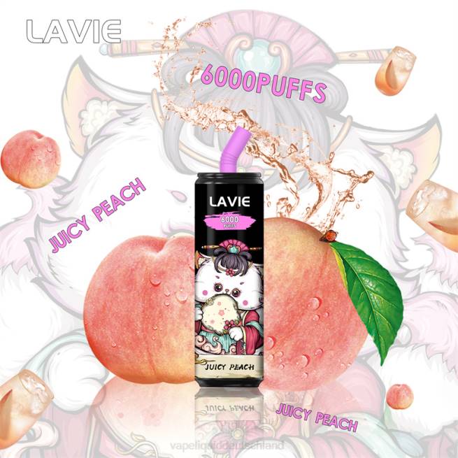 LF6X271 Vape Deutschland - saftiger Pfirsich LAVIE Coke BAR 6000 Züge