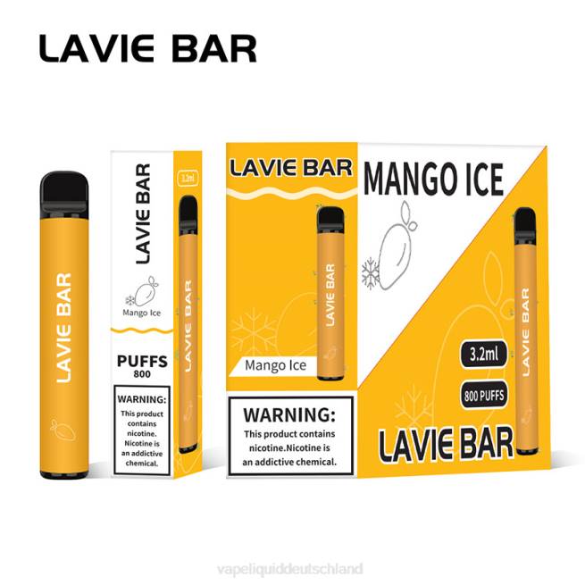 LF6X309 Vape Deutschland - Mango-Eis LAVIE BAR 800 Züge