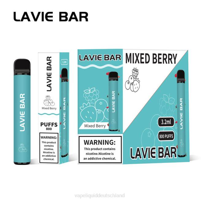 LF6X316 Vape Liquid - gemischte Beeren LAVIE BAR 800 Züge