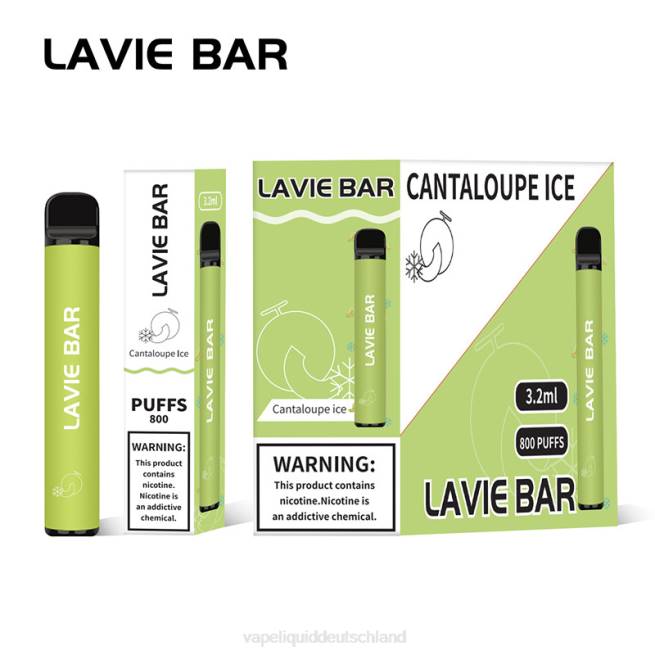 LF6X317 Vape Deutschland - Cantaloupe-Eis LAVIE BAR 800 Züge