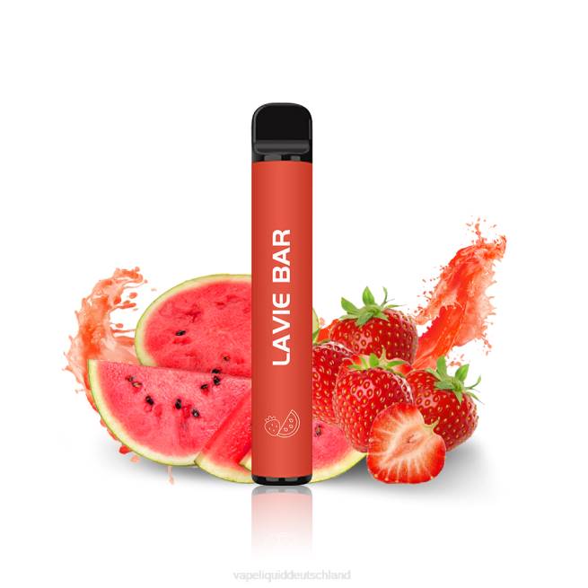 LF6X327 Vape Deutschland - Wassermelone Erdbeere LAVIE BAR 2% Version 800 Züge
