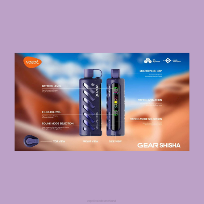 Vape Deutschland 6J681 VOZOL Getriebe Shisha 25000