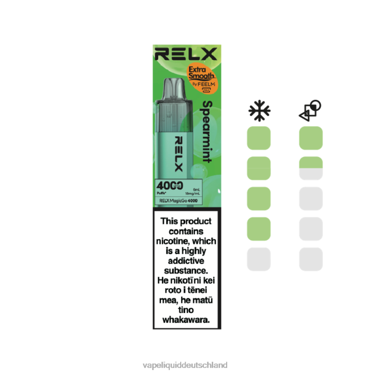 Vape Deutschland grüne Minze - RELX MagicGo 4000 Einweg-Vaporizer 8ND0P3