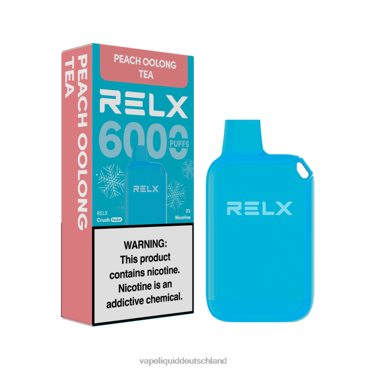 Vape Liquid Pfirsich-Oolong-Tee - RELX Crush Pocket 6000 eisig 8ND0P10
