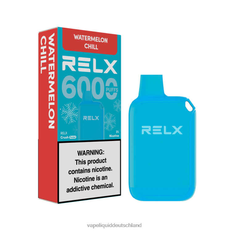 Vape Liquid Wassermelonenkühlung - RELX Crush Pocket 6000 eisig 8ND0P24