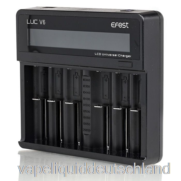 Efest Luc V6 6-Bay LCD Universal Ladegerät Vape Liquid