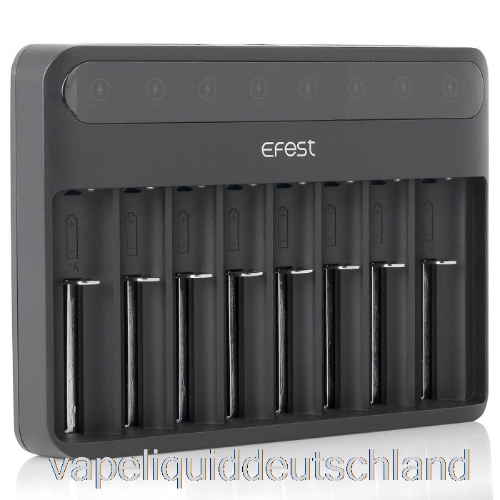 Efest Lush Q8 8 Bay Intelligentes Batterieladegerät Für Vape Liquid
