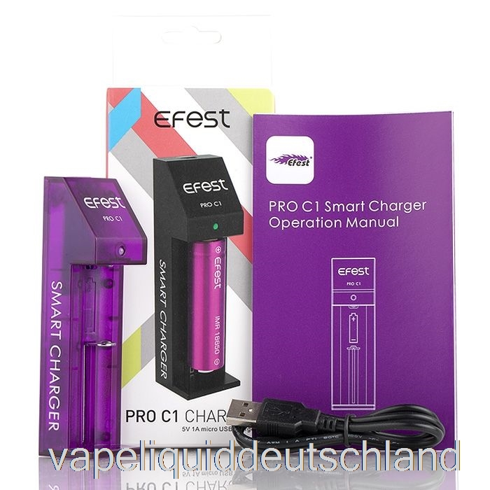 Efest Pro C1 1-Bay Smart Batterieladegerät Vape Deutschland