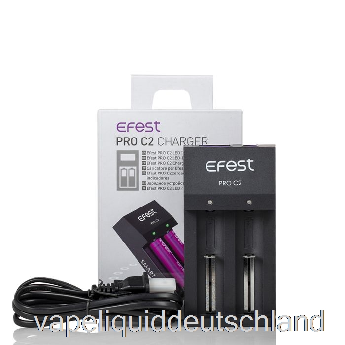 Efest Pro C2 2-Bay Smart Batterieladegerät Vape Deutschland