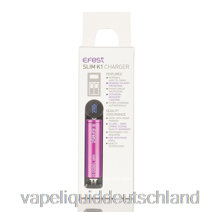 Efest Slim K1 Single-Slot-Akkuladegerät Für Vape Liquid