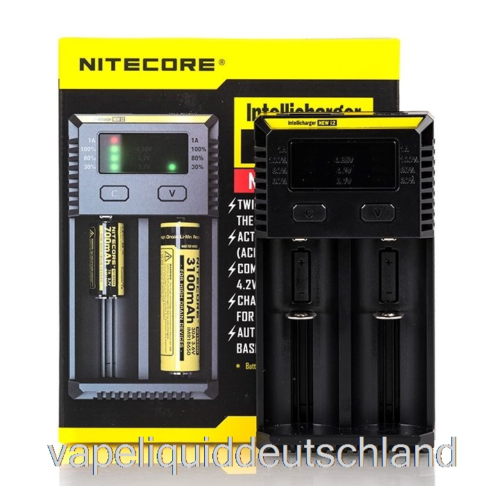 Nitecore I2 Batterieladegerät (2-Schacht) Vape Liquid