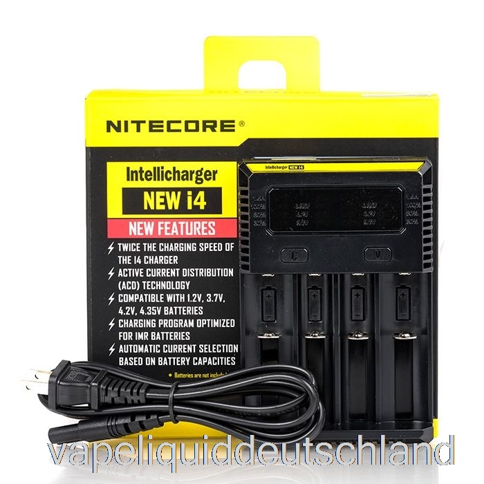 Nitecore I4 Batterieladegerät V2 (4-Schacht) Vape Deutschland