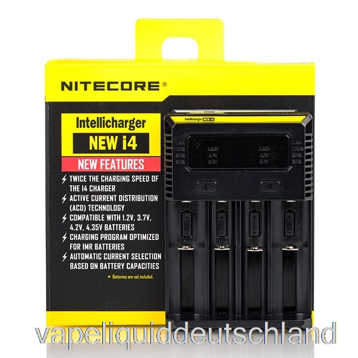 Nitecore I4 Batterieladegerät V2 (4-Schacht) Vape Deutschland
