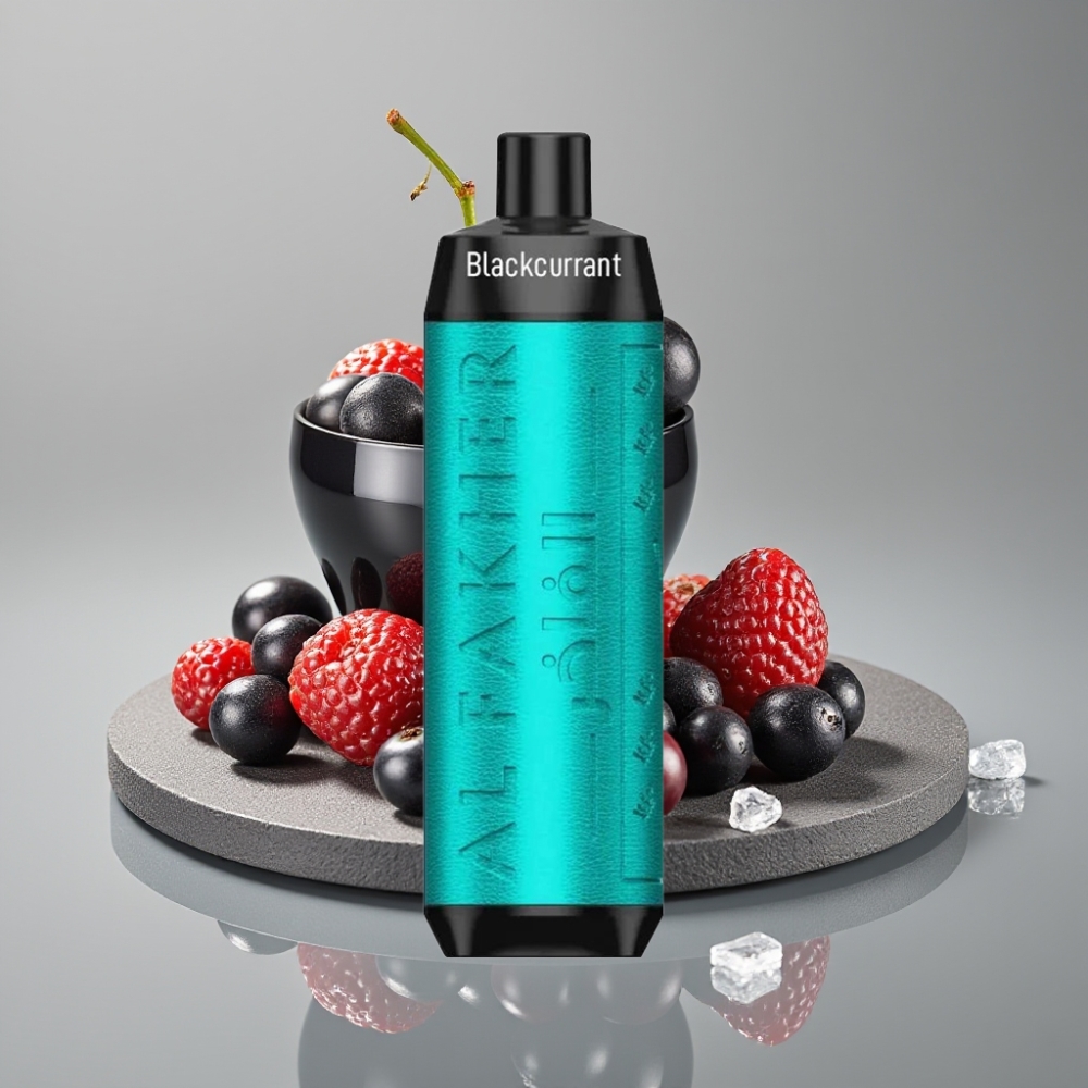 Al Fakher Crown Bar 8000 Crystal Disposable Vape Schwarz Johannisbeere Eis 18ml 5mg 600mAh Typ-C