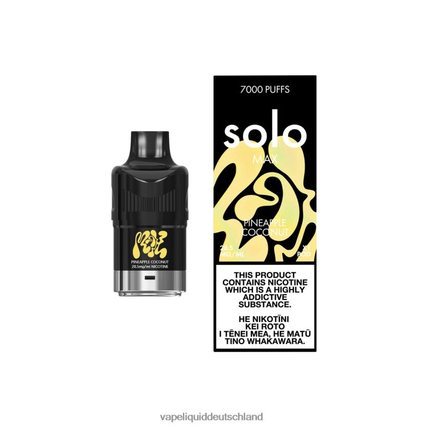 Vape Deutschland Ananas-Kokosnuss | Solo MAX Schote 40F6BP75
