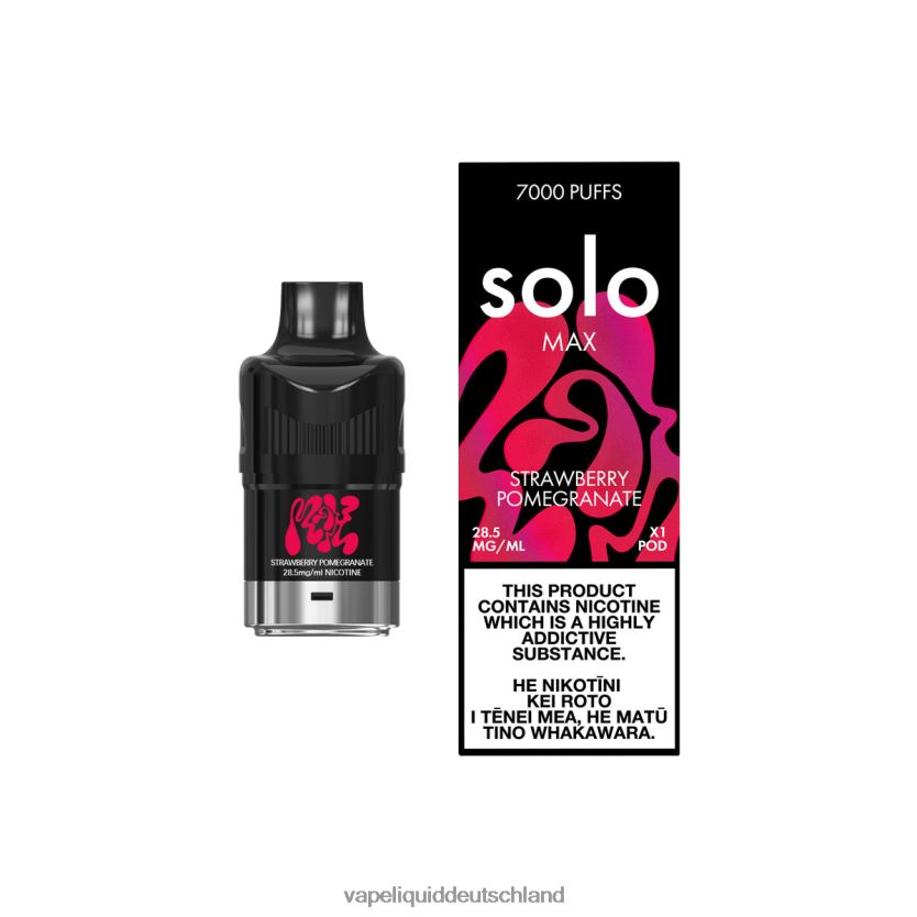 Vape Liquid Erdbeer-Granatapfel | Solo MAX Schote 40F6BP84